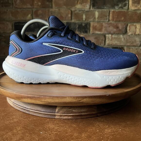 Brooks Glycerin 21 Womens 10 Blue Pink Cushion Road Running Sneakers Shoes - Picture 8 of 16